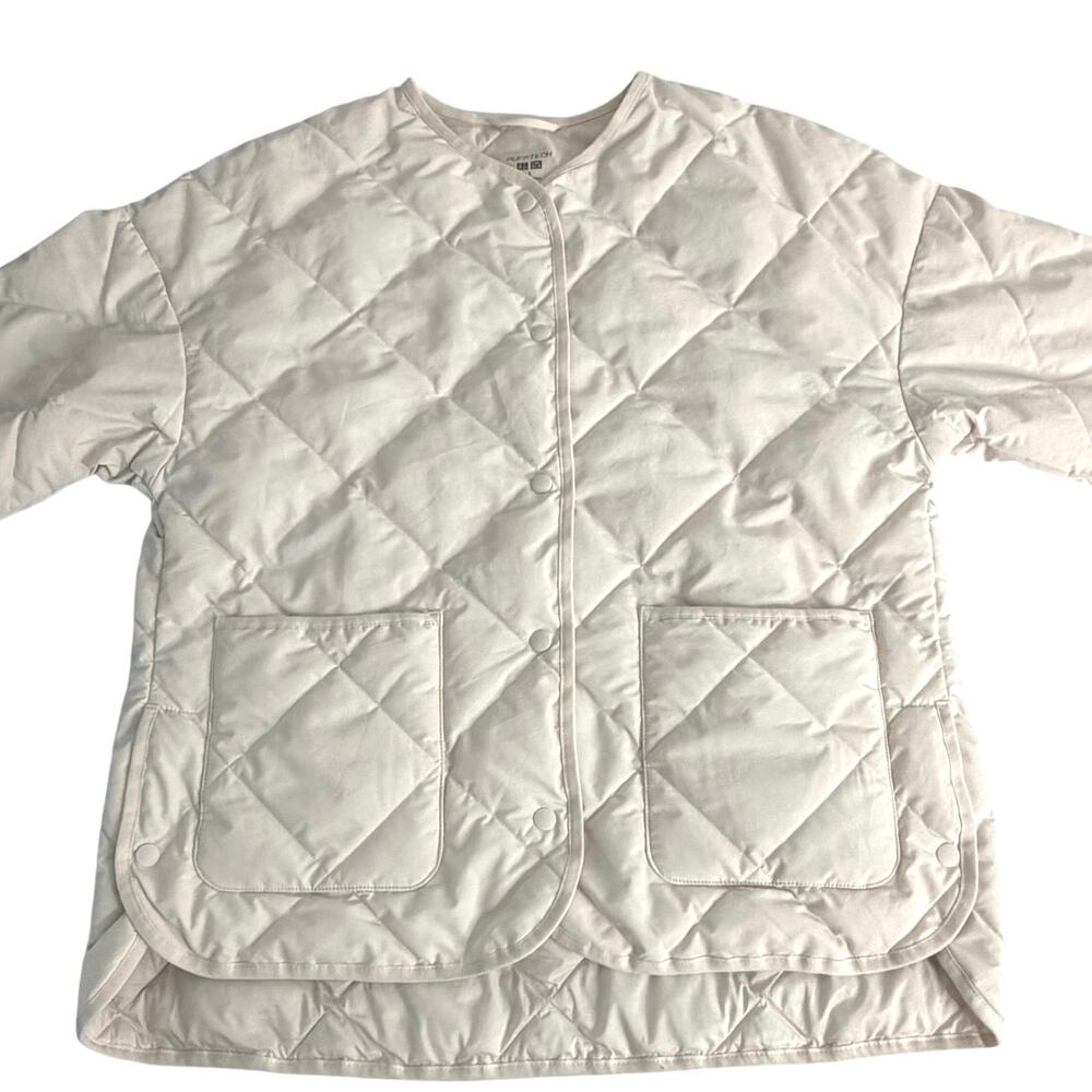 UNIQLO PUFFTECH Cream puff jacket size small durable water repellent - Picture 5 of 6